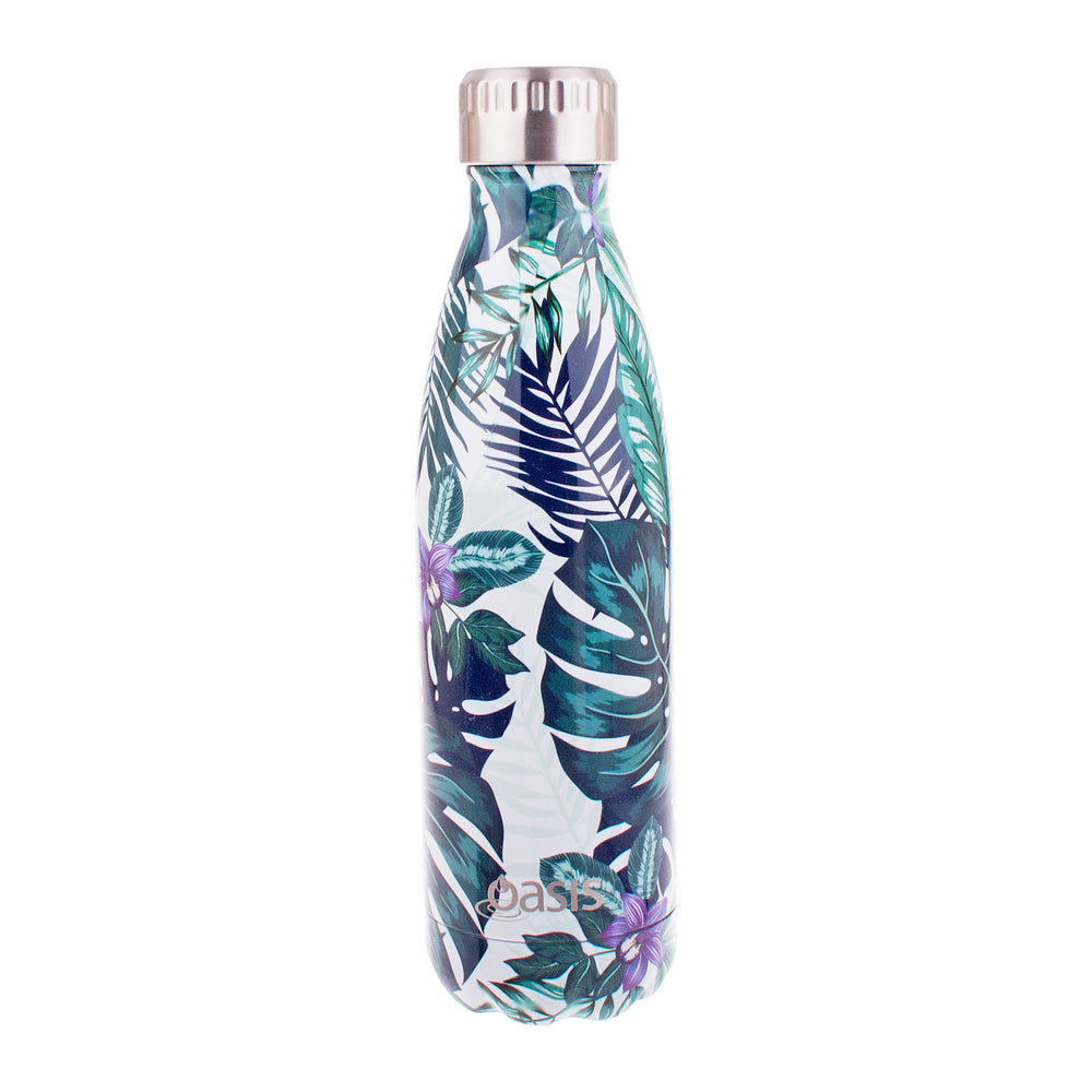 Oasis Double Wall Insulated Drink Bottle - 500ml - Tropical Paradise