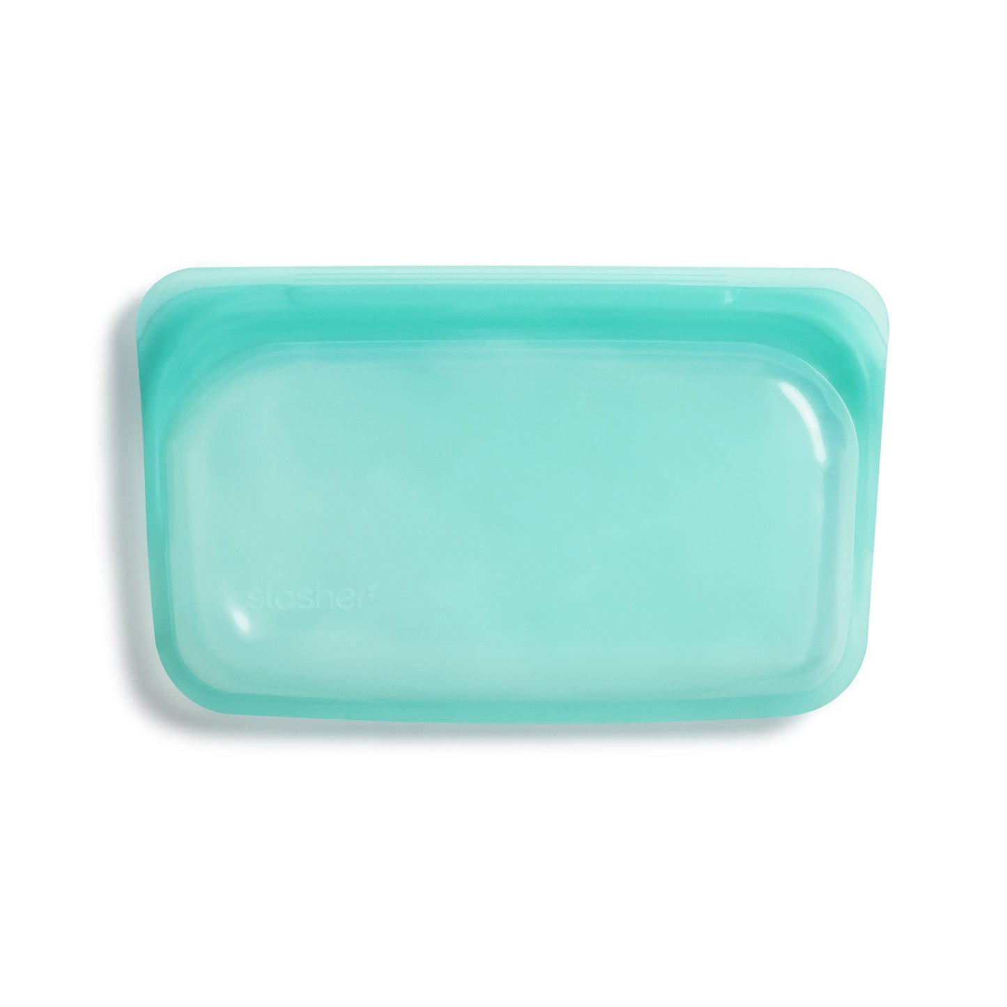 Stasher Reusable Silicone Snack Bag Aqua