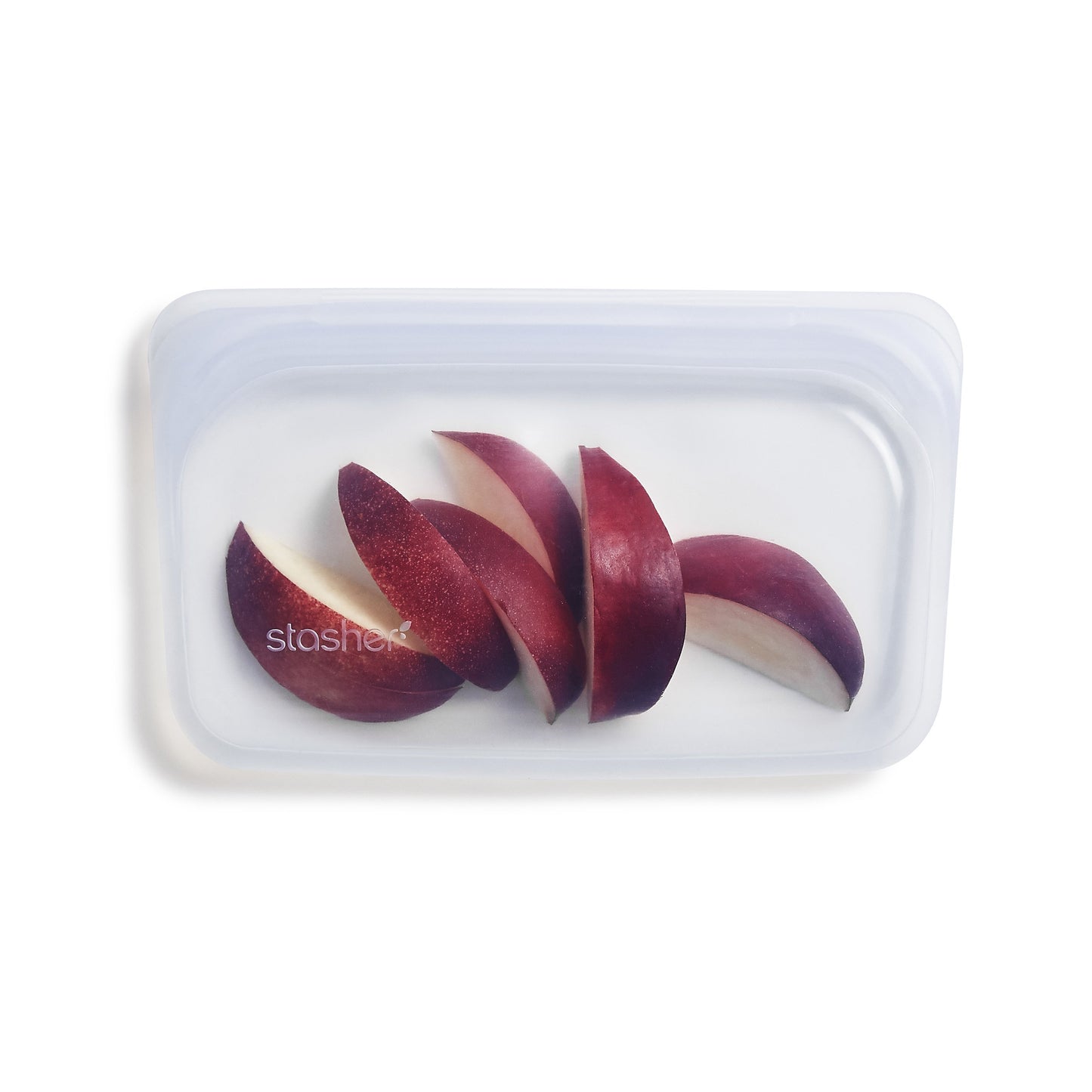 Stasher Reusable Silicone Snack Bag Clear