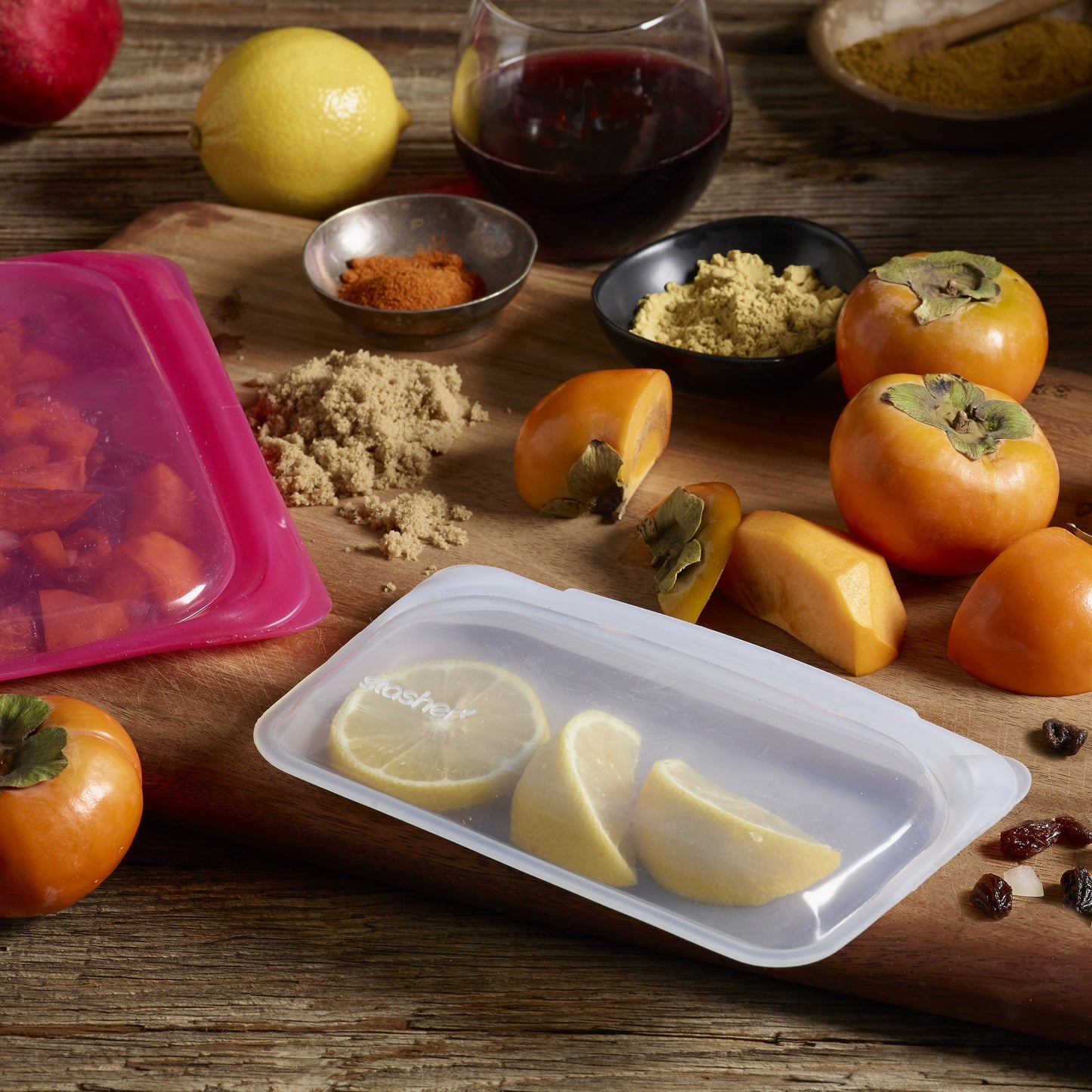 Stasher Reusable Silicone Snack Bag Clear