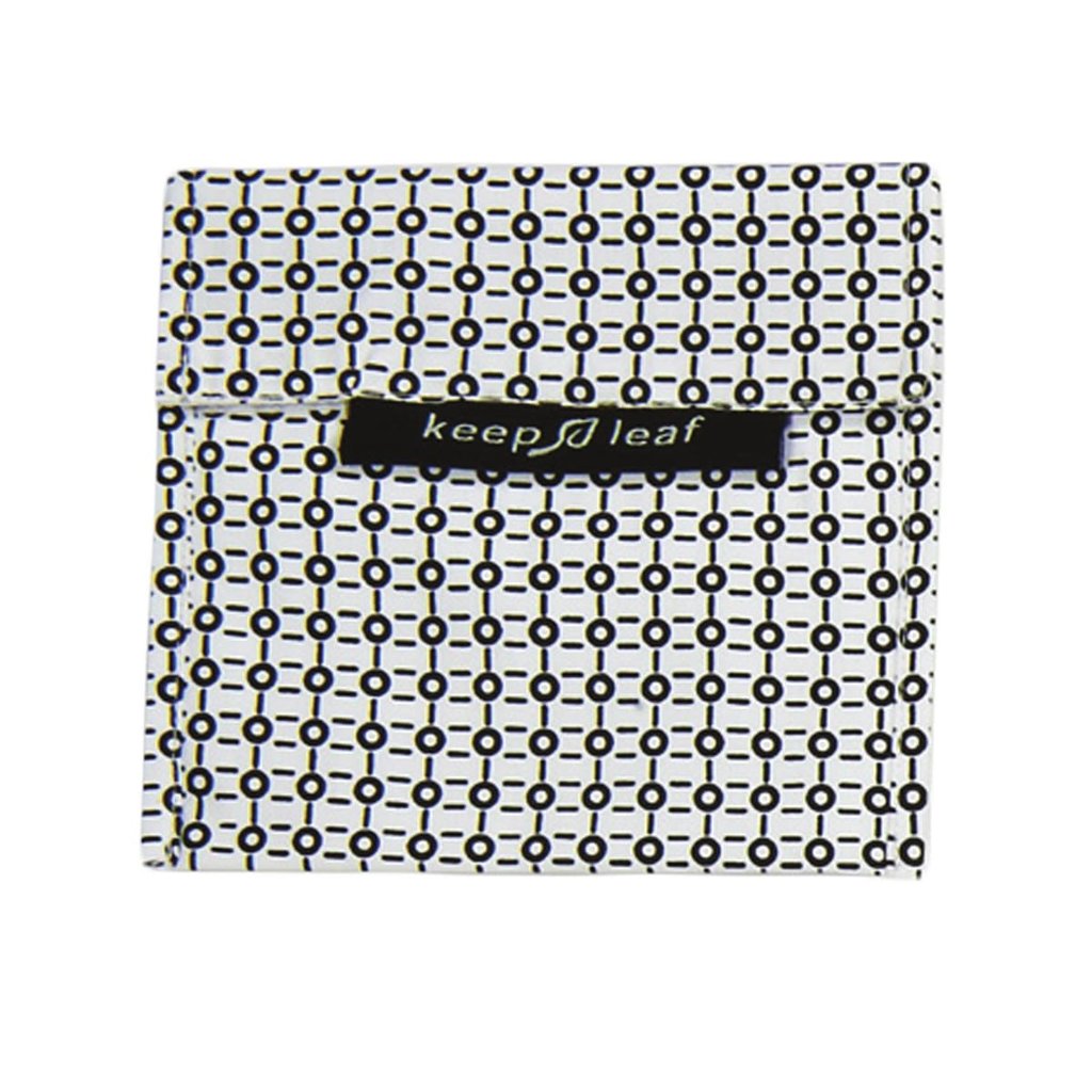 Keep Leaf Reusable Sandwich Baggie - Black/White