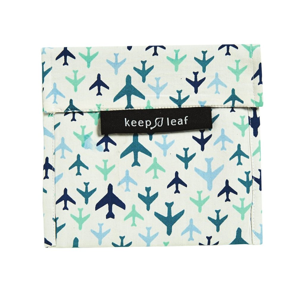 Keep Leaf Reusable Sandwich Baggie Planes Large