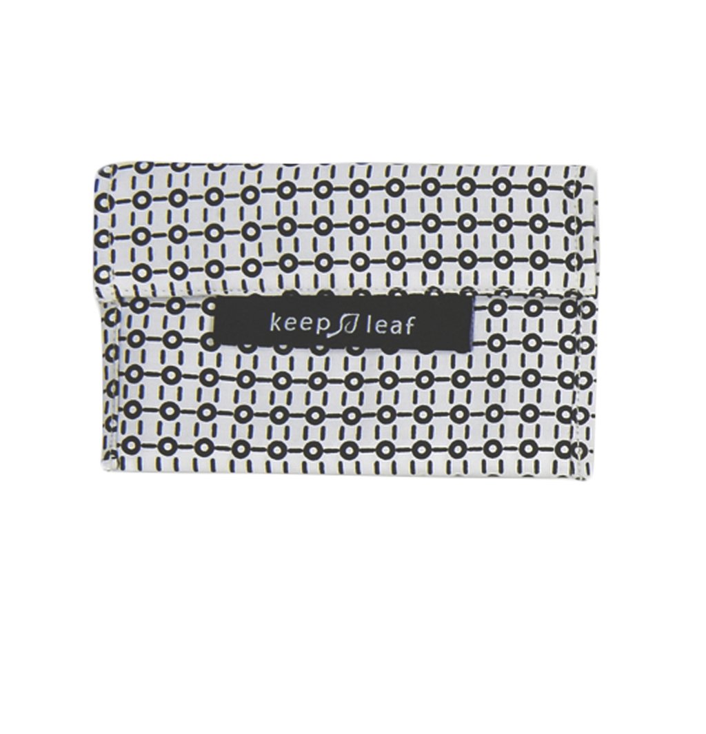 Keep Leaf Reusable Sandwich Baggie Black White Small