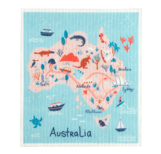 Retro_Kitchen_Dish_Cloth_Australia_Map