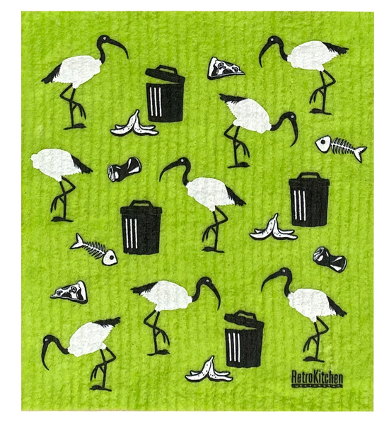 Retro_Kitchen_Dish_Cloth_Bin_Chickens