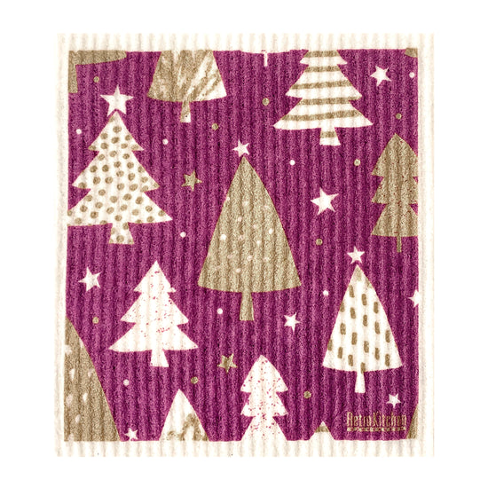 Retro_Kitchen_Dish_Cloth_Christmas_Trees