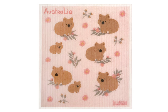 Retro_Kitchen_Dish_Cloth_Wombats