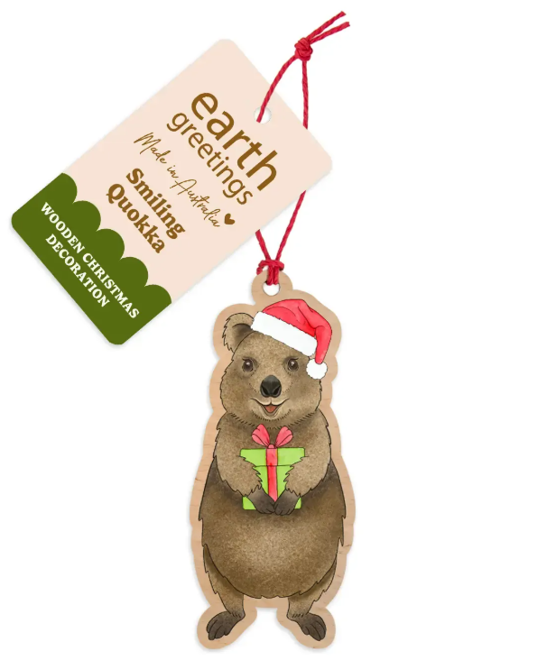 Earth Greetings Wooden Christmas Decoration (various)