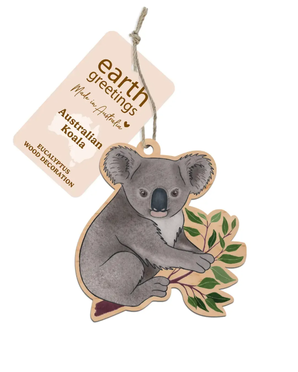 Earth Greetings Wooden Christmas Decoration (various)