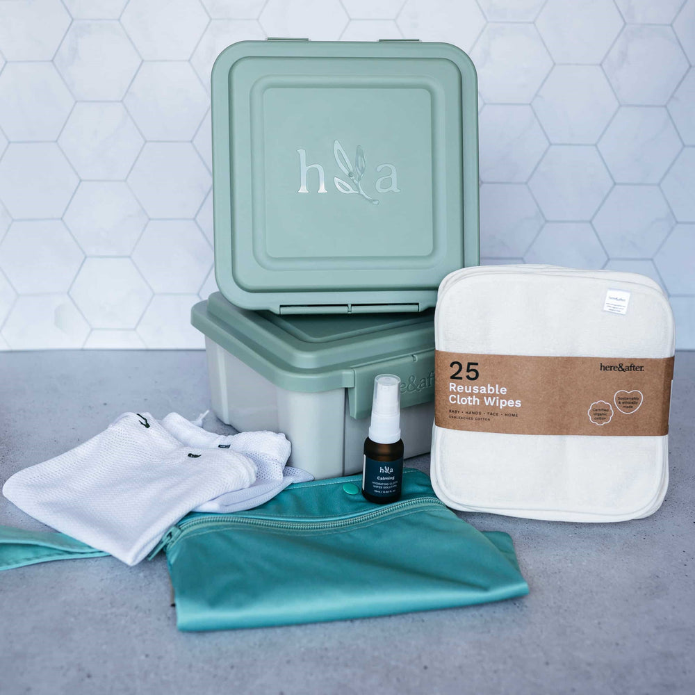 Here & After - Reusable Cloth Nappy Wipes System