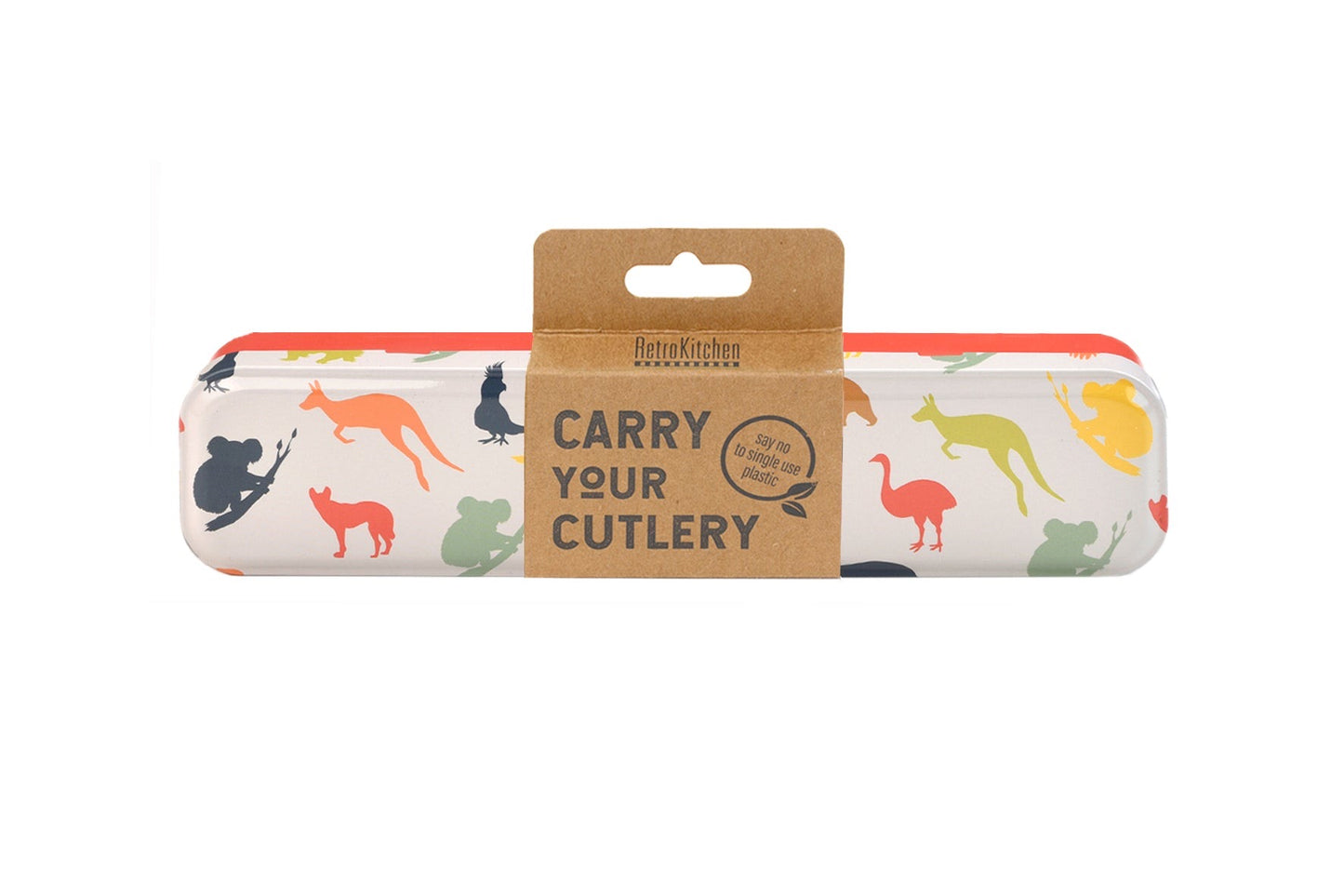 Retro Kitchen Carry Your Cutlery - Aussie Animals