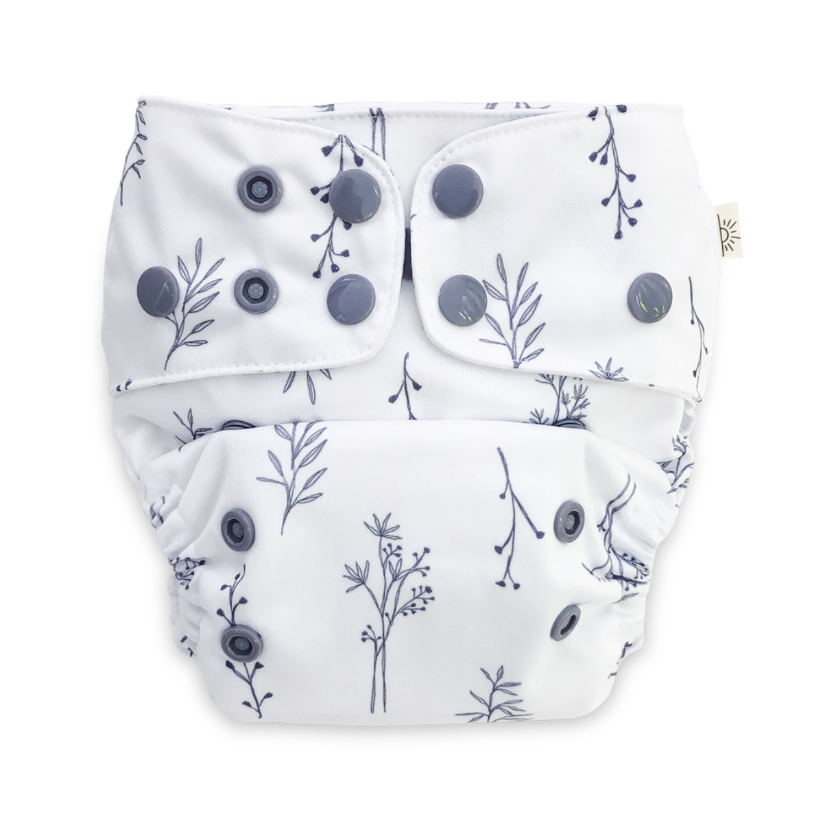 EcoNaps_Folk_Grey_Botanical_Cloth_Nappy