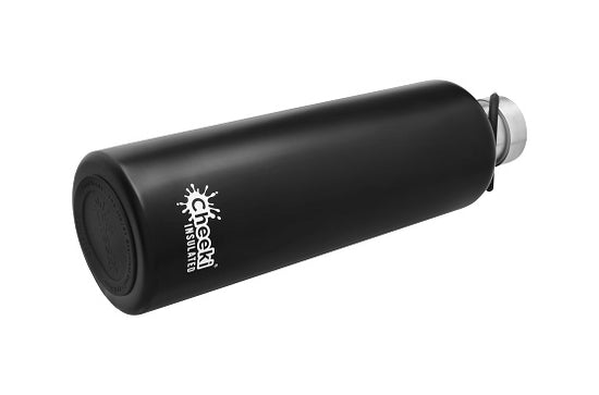 Cheeki Insulated Drink Bottle - 1L - Matte Black