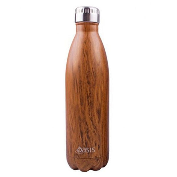 Reusable Double Wall Insulated Drink Bottle 500ml (Teak)