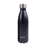 Oasis Double Wall Insulated Drink Bottle - 500ml - Matte Black