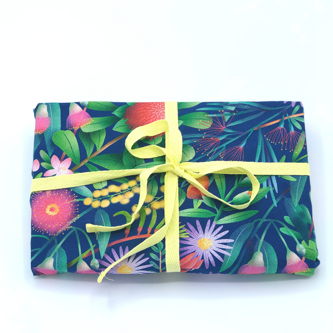 Hello Snowglobe Reusable Fabric Gift Wrap - Home Among the Gumtrees
