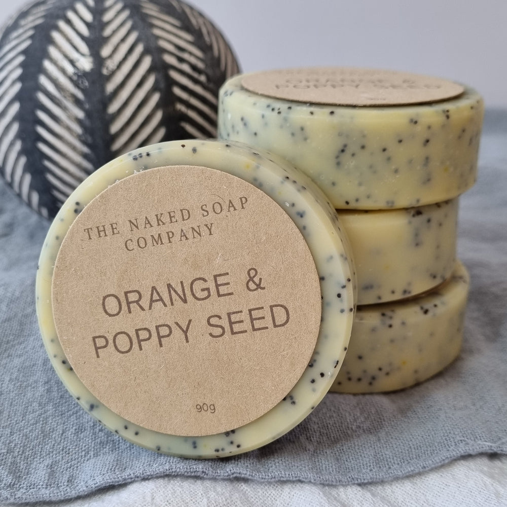 The Naked Soap Company - Orange & Poppy Seed Soap