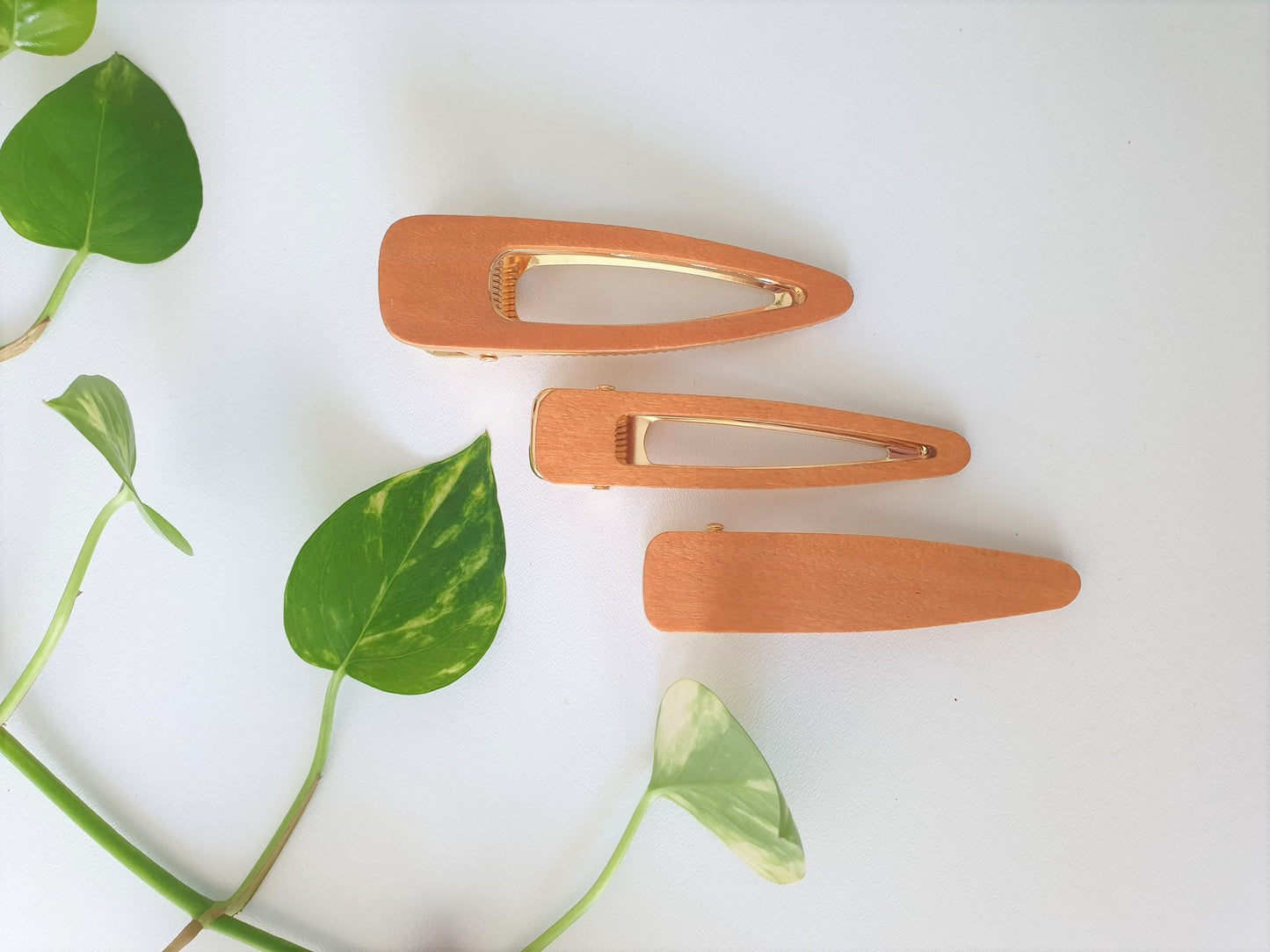 ZeroCare Wooden Hair Clips