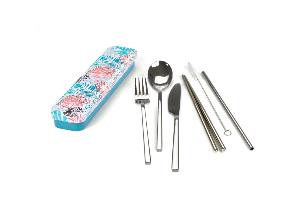 Retro Kitchen Carry Your Cutlery - Palm Fronds
