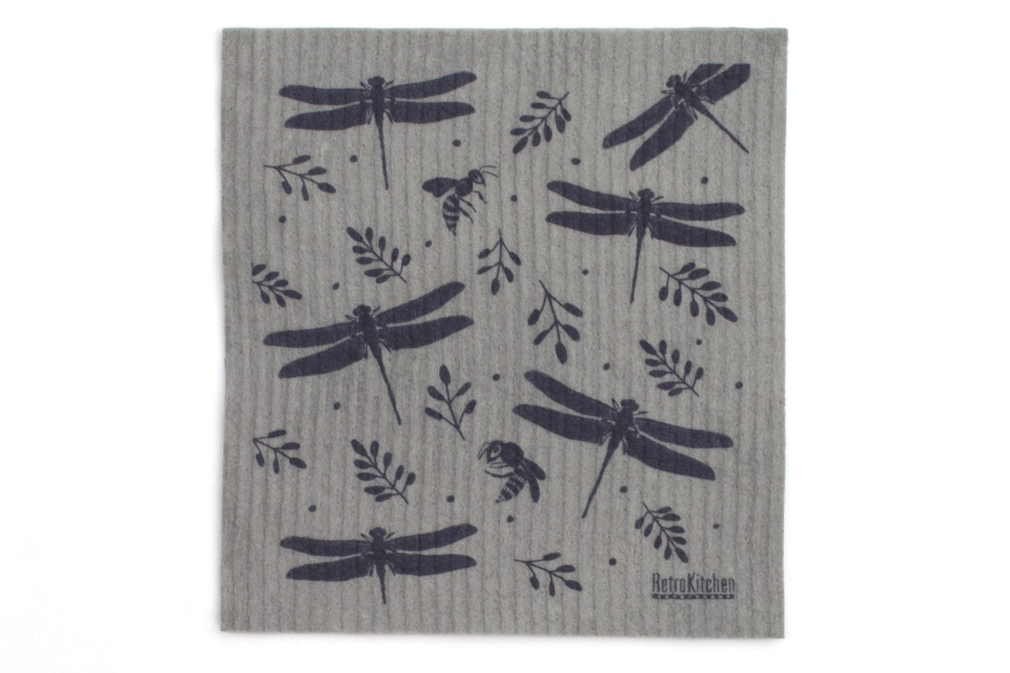 Retro Kitchen Dish Cloth - Dragonfly