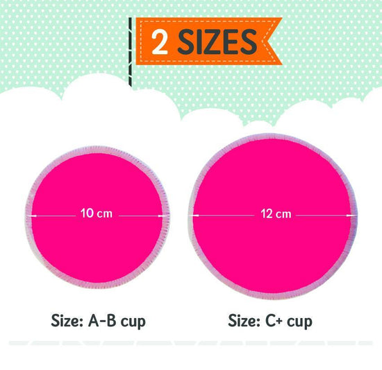 Reusable Bamboo Breast Pad Size Chart