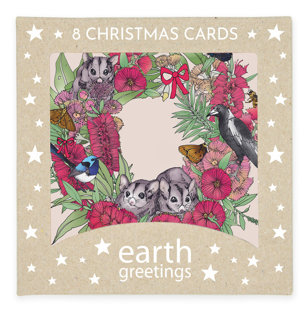 Earth Greetings Recycled Christmas Cards (8 pack)