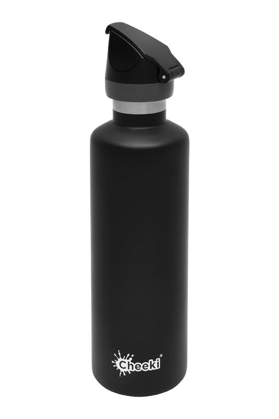 Cheeki Insulated Active Drink Bottle - 600ml - Matte Black