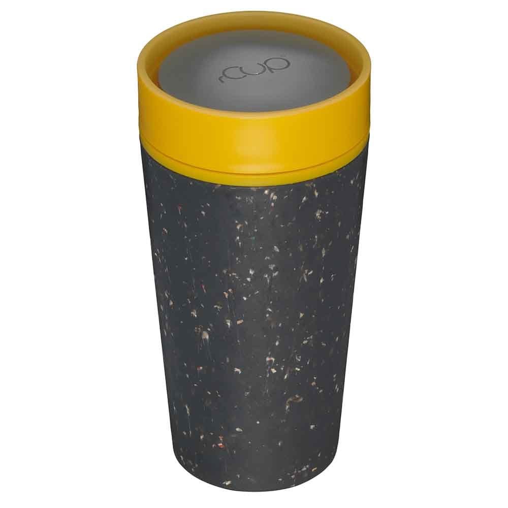 rCup Reusable Coffee Cup - Black/Yellow - 12oz