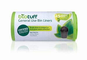 Biotuff Compostable Bin Liners 8L 25pk